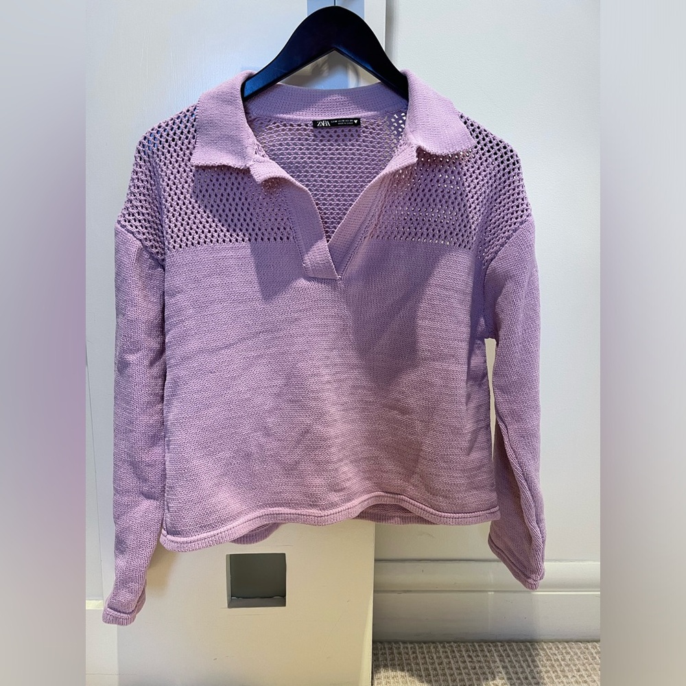 Zara lilac light sweater